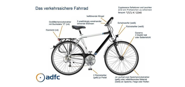 Verkehrssicheres Rad