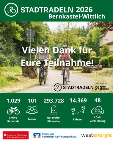 2026 Bernkastel-Wittlich (Insta-Post (4:5)) - Stadtradeln - Danke für die Teilnahme