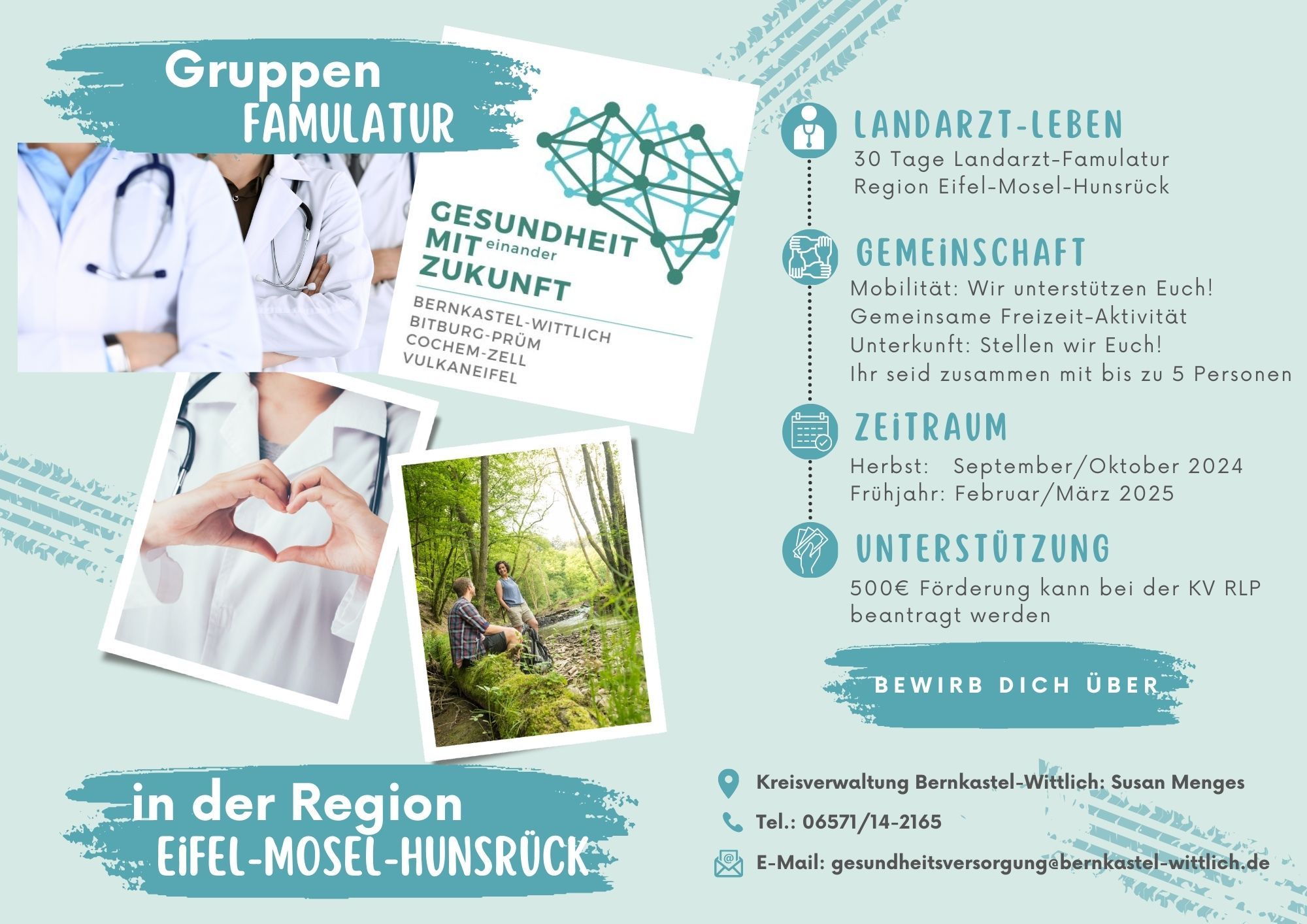 Bewerbung Gruppenfamulatur 2024 (A4 (Querformat)) - Bewerbung Gruppenfamulatur Herbst 2024 - alle Ansprechpartner Bewerbung Gruppenfamulatur 2024 (A4 (Querformat)) - Bewerbung Gruppenfamulatur Herbst 2024 - alle Ansprechpartner