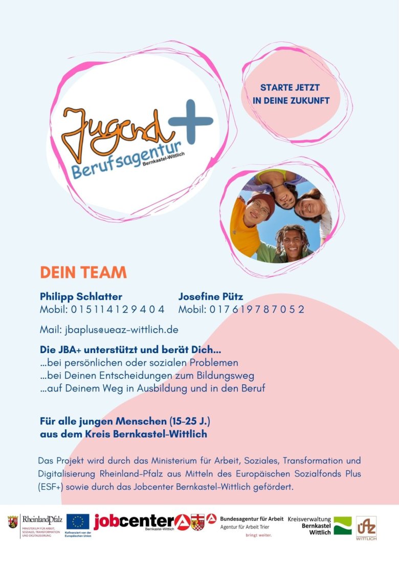 JUGENDBERUFSAGENTUR PLUS BERNKASTEL-WITTLICH - 3 JUGENDBERUFSAGENTUR PLUS BERNKASTEL-WITTLICH - 3